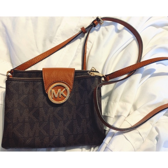 Michael Kors Handbags - Michael Kors Monogram Brown Crossbody